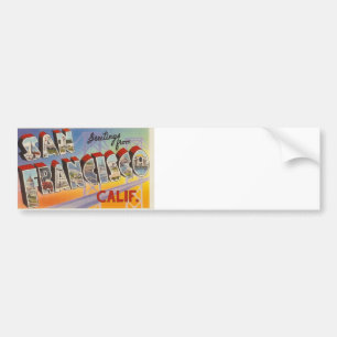 Vintage Travel San Francisco Bumpersticker