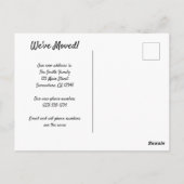 Vintage Travel San Francisco Change of Address Briefkaart (Achterkant)