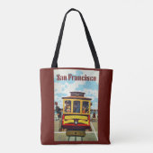Vintage Travel San Francisco USA tassen (Achterkant)