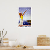 Vintage Travel, Santa Margherita Ligure, Italië Poster (Keuken)