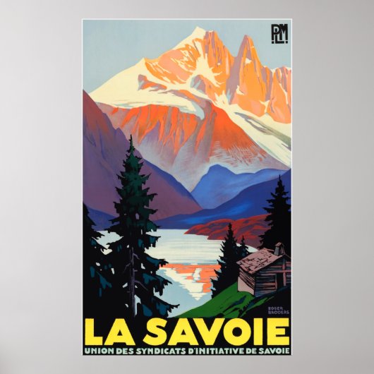 Vintage Travel - Savoy - La Savoie France Poster (Voorkant)