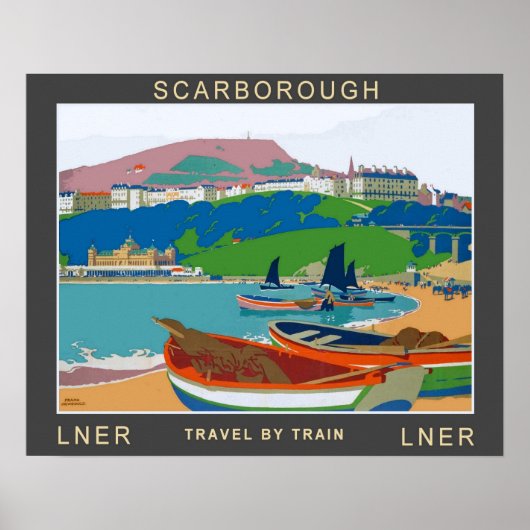 Vintage Travel, Scarborough Poster (Voorkant)
