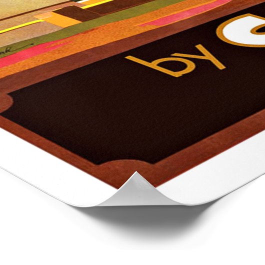 Vintage Travel Scotland by Bus Poster (Hoek)