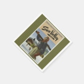 Vintage Travel Ski Servet (Hoek)