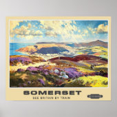 Vintage Travel, Somerset Poster (Voorkant)