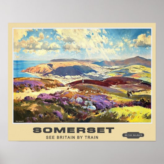 Vintage Travel, Somerset Poster (Voorkant)