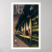 Vintage Travel Southern Train Poster (Voorkant)