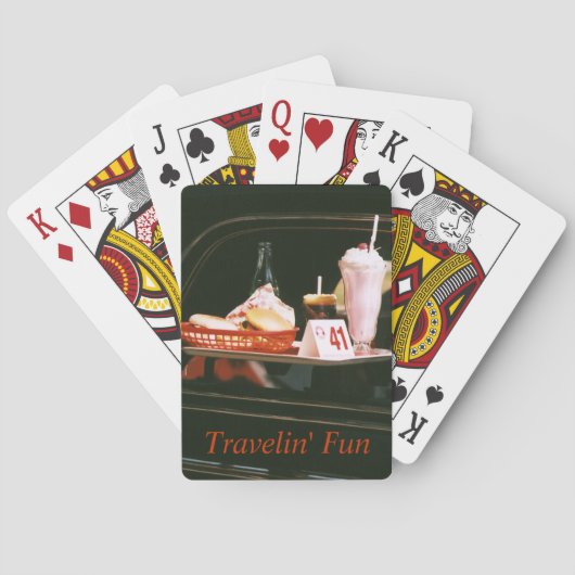 Vintage Travel Souvenir-speelkaarten Speelkaarten (Achterkant)