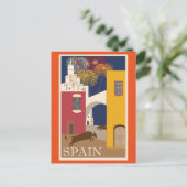 Vintage Travel Spanje Briefkaart (Staand voorkant)
