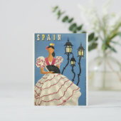 Vintage Travel Spanje Briefkaart (Staand voorkant)