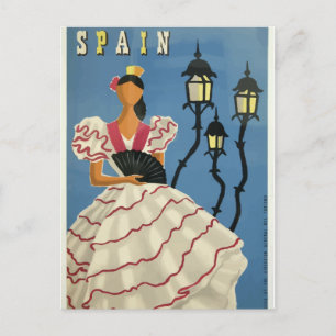Vintage Travel Spanje Briefkaart