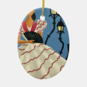 Vintage Travel Spanje Keramisch Ornament (Voorkant)