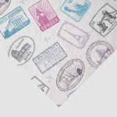 Vintage Travel/Stamps Tissuepapier (Detail)