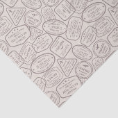 Vintage Travel/Stamps Tissuepapier (Detail)