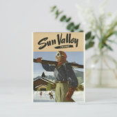 Vintage Travel Sun Valley Idaho Briefkaart (Staand voorkant)