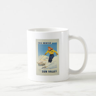 Vintage Travel Sun Valley Idaho Koffiemok