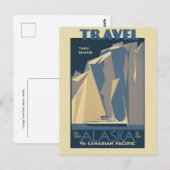 Vintage Travel Taku Glacier, Alaska Briefkaart (Voorkant / Achterkant)