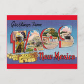 Vintage Travel - TAOS, NIEUW MEXICO Briefkaart (Voorkant)