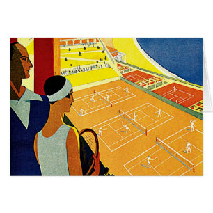 Vintage Travel, Tennis, Sport, Monte Carlo Monaco