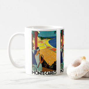 Vintage Travel, Tennis, Sport, Monte Carlo Monaco Koffiemok
