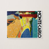 Vintage Travel, Tennis, Sport, Monte Carlo Monaco Legpuzzel (Horizontaal)