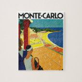 Vintage Travel, Tennis, Sport, Monte Carlo Monaco Legpuzzel (Verticaal)