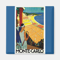 Vintage Travel, Tennis, Sport, Monte Carlo Monaco