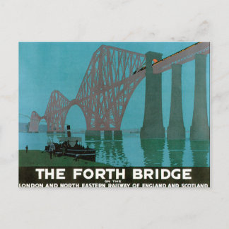 Vintage Travel, The Fourth Bridge, Londen Briefkaart