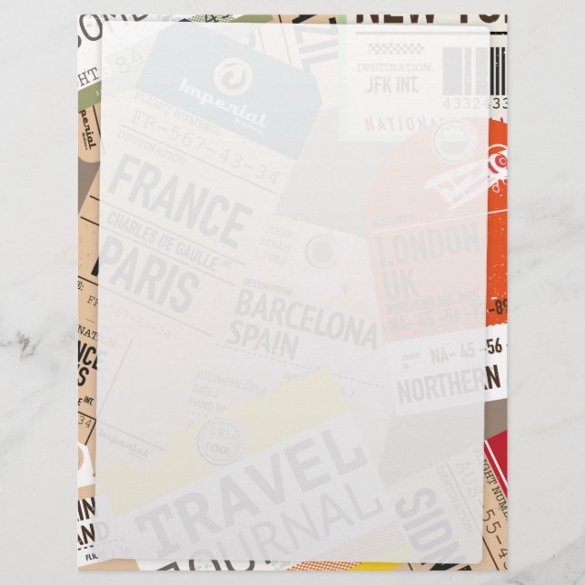 Vintage Travel Tickets (Voorkant)