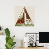 Vintage Travel, Trans-Atlantique Hotel, Algerije Poster (Thuiskantoor)