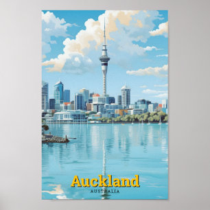 Vintage Travel uit Nieuw-Zeeland Poster