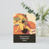 Vintage Travel, Vakantie op een cruiseschip Briefkaart (Staand voorkant)