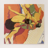 Vintage Travel, Vakantie op een cruiseschip Legpuzzel (Horizontaal)