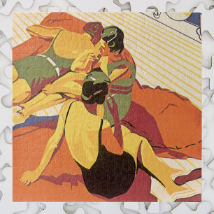 Vintage Travel, Vakantie op een cruiseschip Legpuzzel