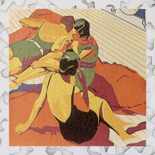 Vintage Travel, Vakantie op een cruiseschip Legpuzzel