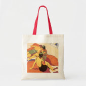 Vintage Travel, Vakantie op een cruiseschip Tote Bag (Voorkant)