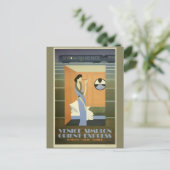 Vintage Travel Venice Orient Express Briefkaart (Staand voorkant)