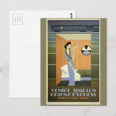 Vintage Travel Venice Orient Express Briefkaart (Voorkant / Achterkant)