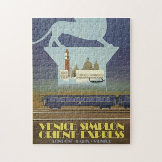 Vintage Travel Venice Orient Express Poster Legpuzzel (Verticaal)