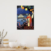 Vintage Travel - Vichy - France Poster (Keuken)