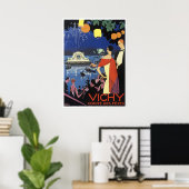 Vintage Travel - Vichy - France Poster (Thuiskantoor)