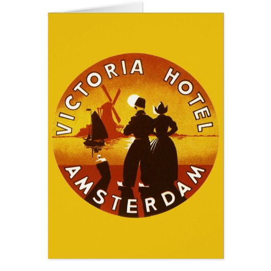 Vintage Travel, Victoria Hotel, Amsterdam, Holland (Voorkant)