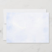 Vintage Travel Vliegtuig Baby shower Party Foto Kaart (Achterkant)