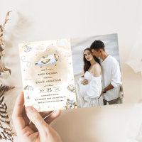 Vintage Travel Vliegtuig Baby shower Party Foto