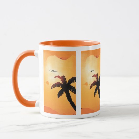 Vintage Travel, vliegtuig over Hawaiian Mok (Links)