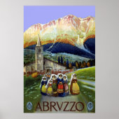 Vintage Travel, Vrouwen in de Abruzzen, Italië Poster (Voorkant)