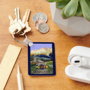 Vintage Travel, Vrouwen in de Abruzzen, Italië Sleutelhanger