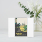 Vintage Travel Wenen Briefkaart (Staand voorkant)