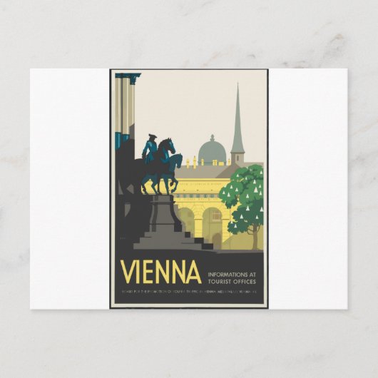 Vintage Travel Wenen Briefkaart (Voorkant)
