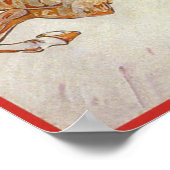 Vintage Travel, Winter in Engadin Zwitserland Poster (Hoek)